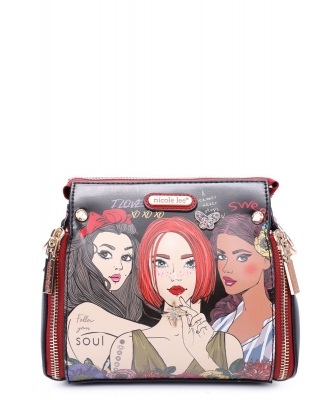 Nicole Lee Printed Color-Block Convertible Bag NSD15062